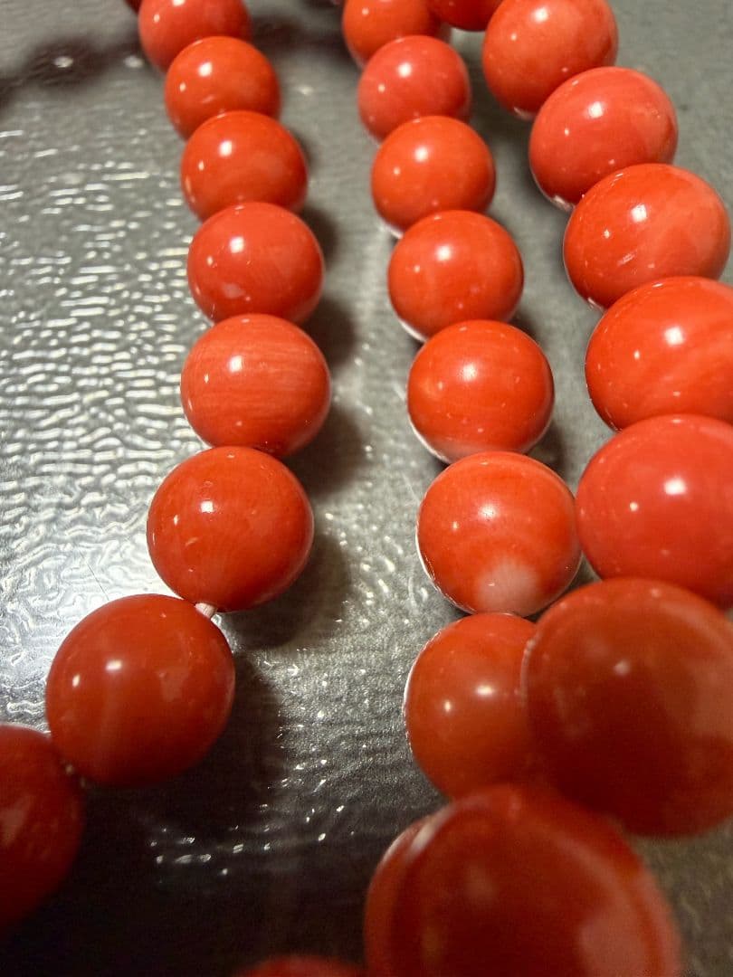 赤珊瑚ネックレス 14K 美品