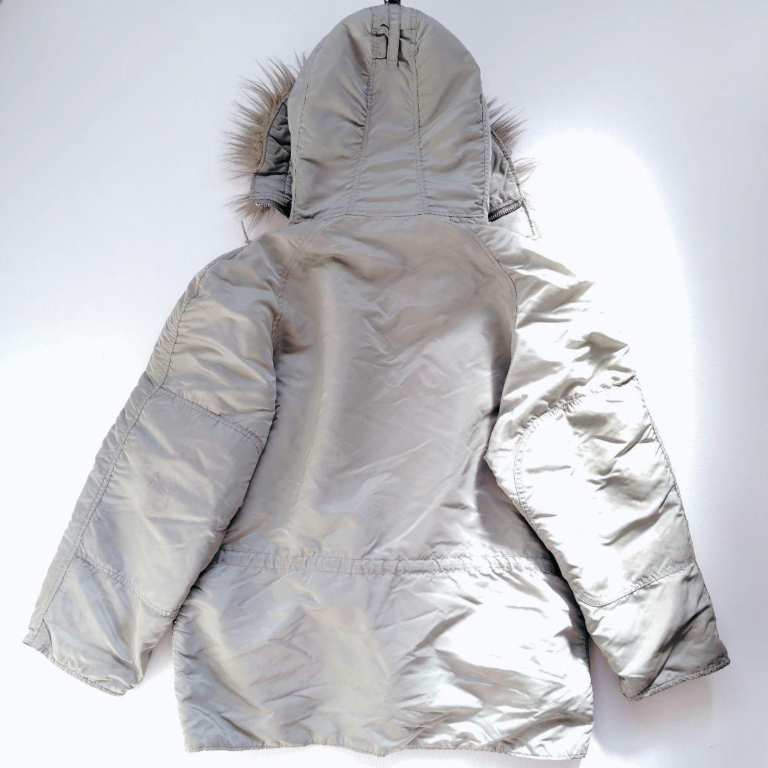 XLサイズ ALPHA USA製 IDEALジップ N-3B カーキ ミリタリー