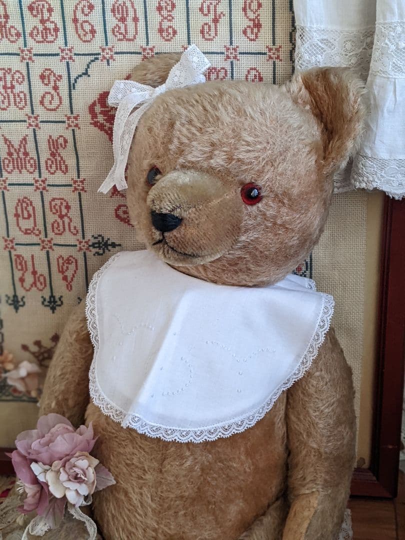 【h】アンティークベア　アンティークテディベア　大きいハーマン