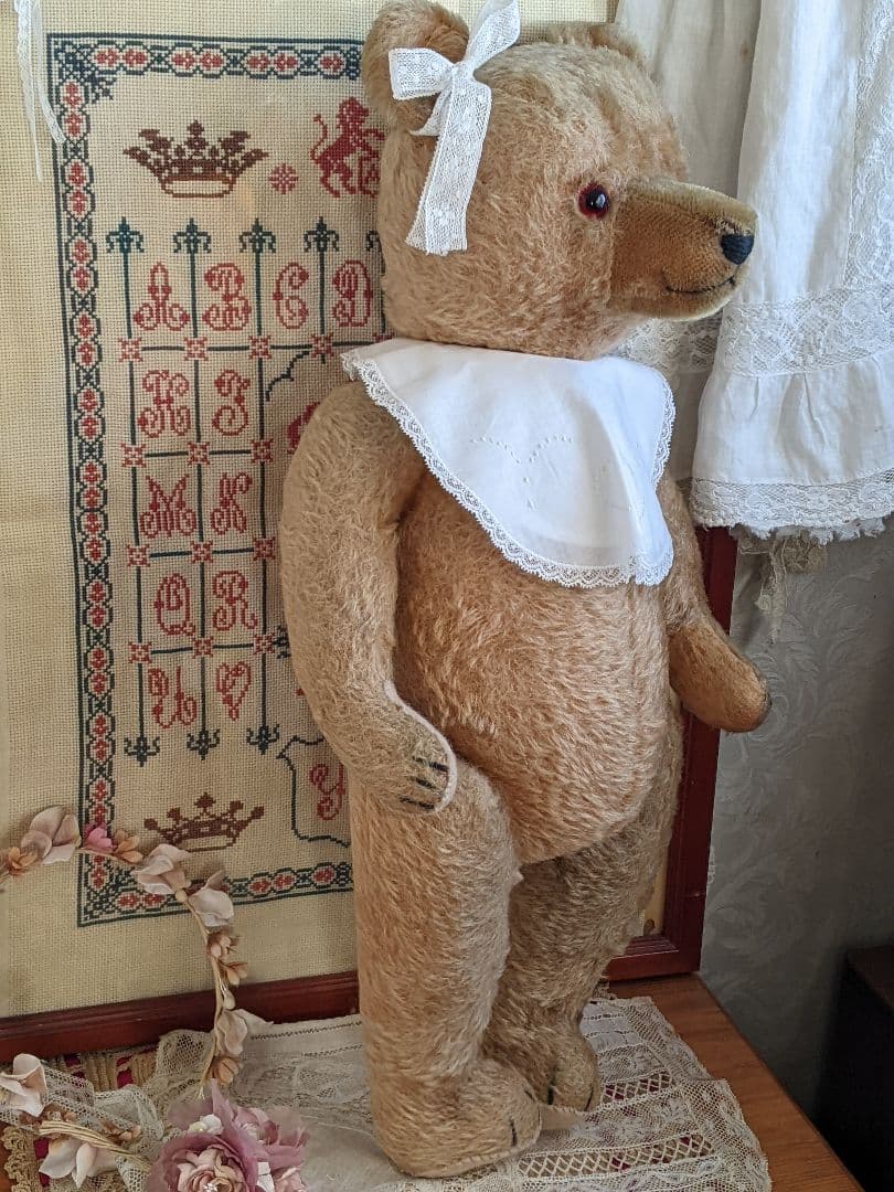 【h】アンティークベア　アンティークテディベア　大きいハーマン