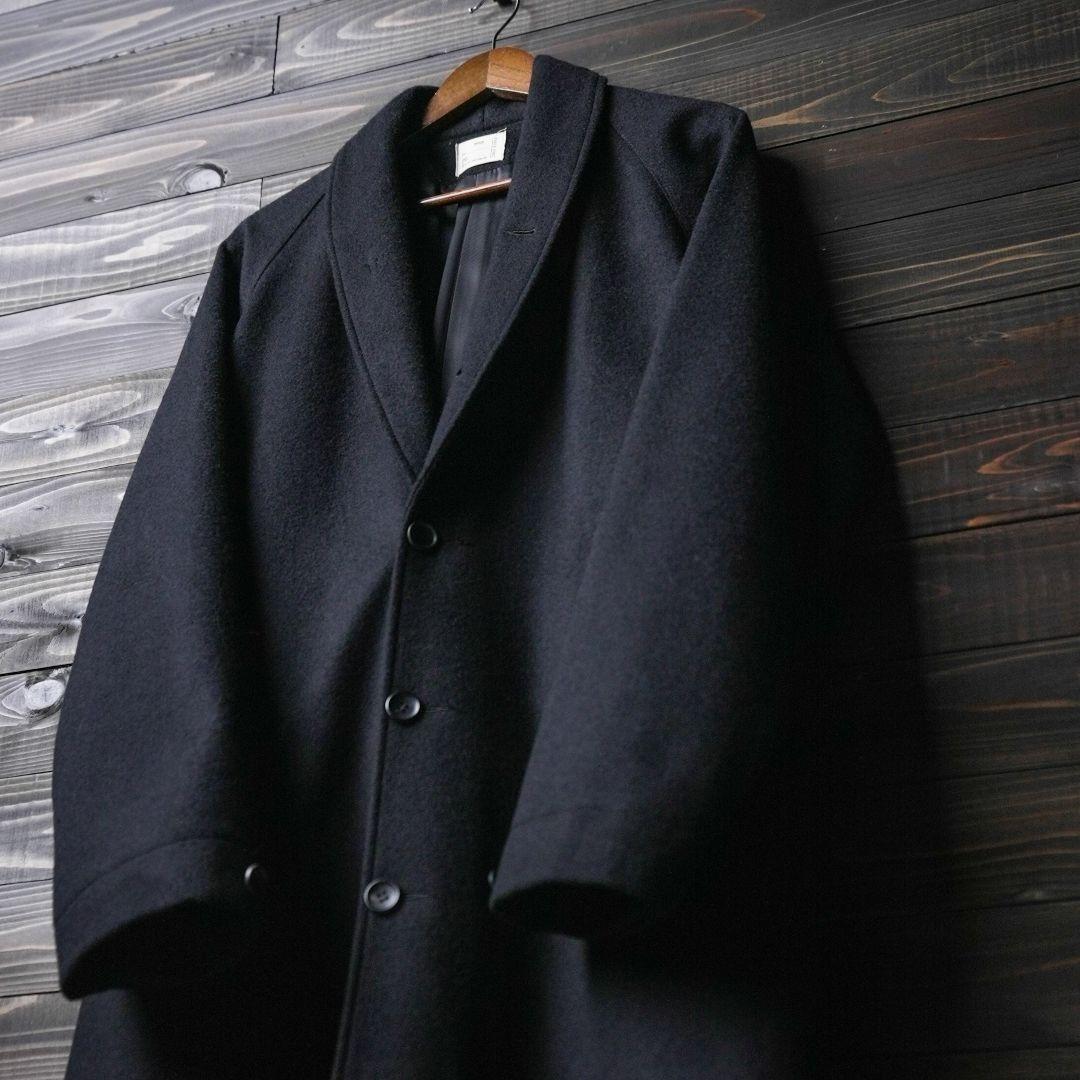 Pablo vinci Melton gown coat black Mサイズ