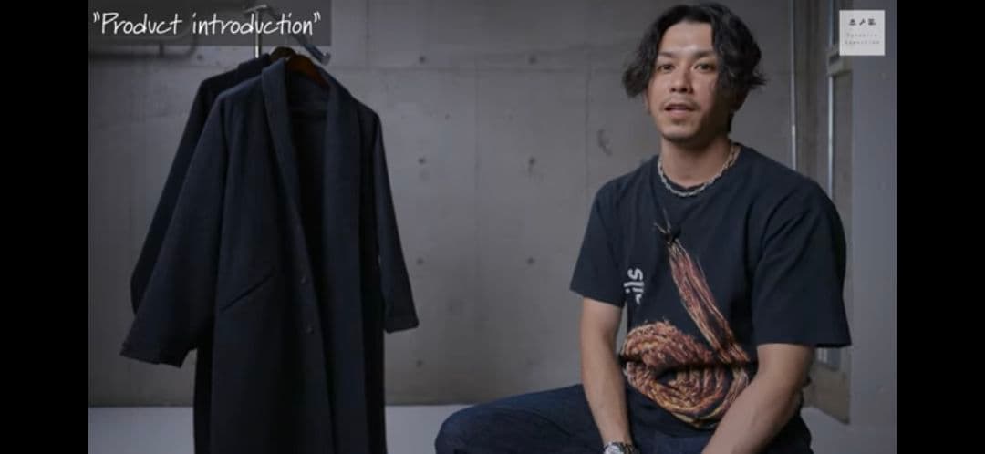 Pablo vinci Melton gown coat black Mサイズ