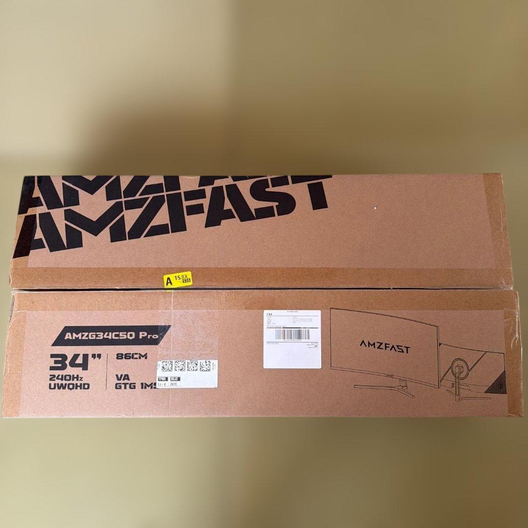 Amzfast AMZG34C5Q Pro 34インチ ゲーミングモニター