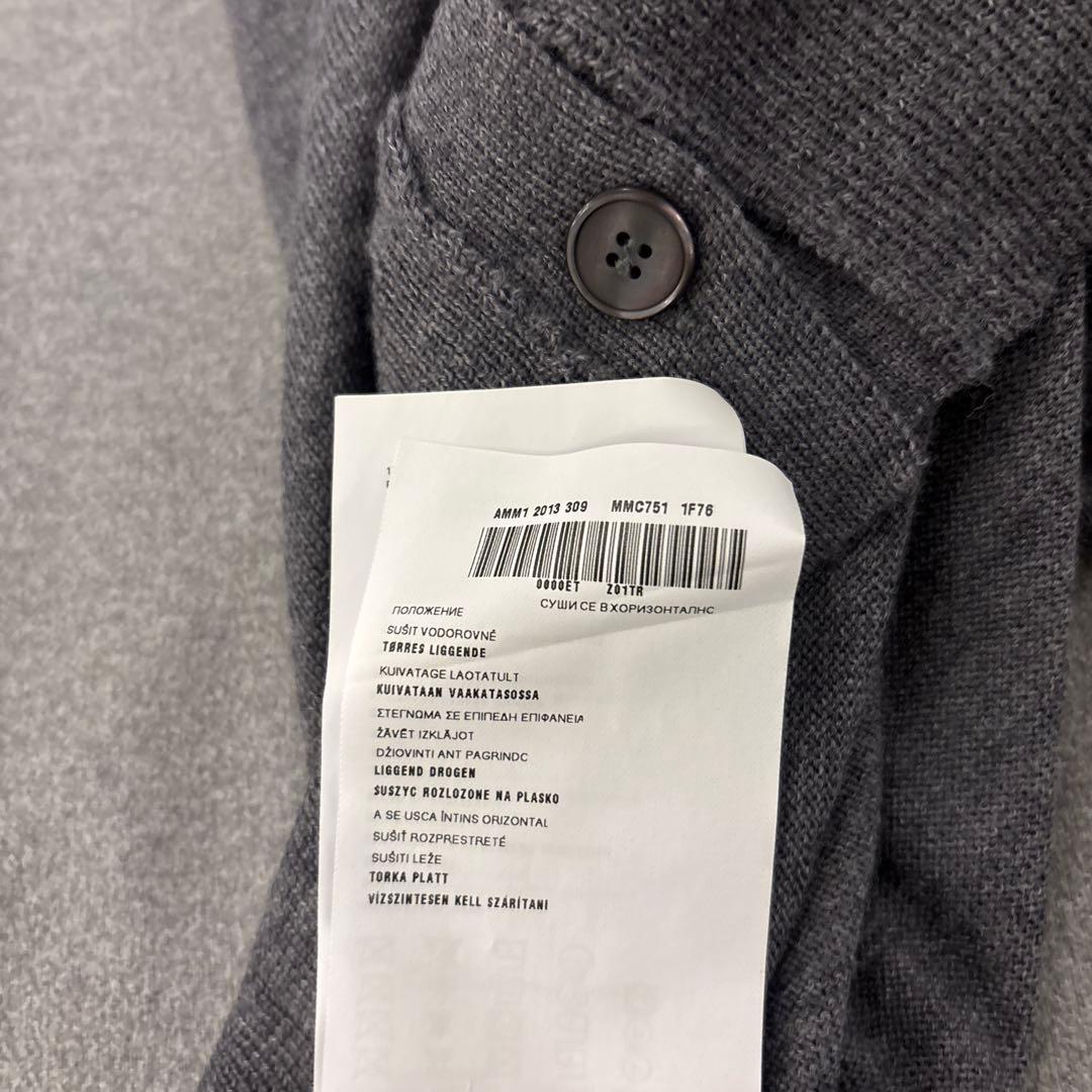 ざ*き様 MIU MIU ミュウミュウ　グレー Vネックカーディガン　ウール