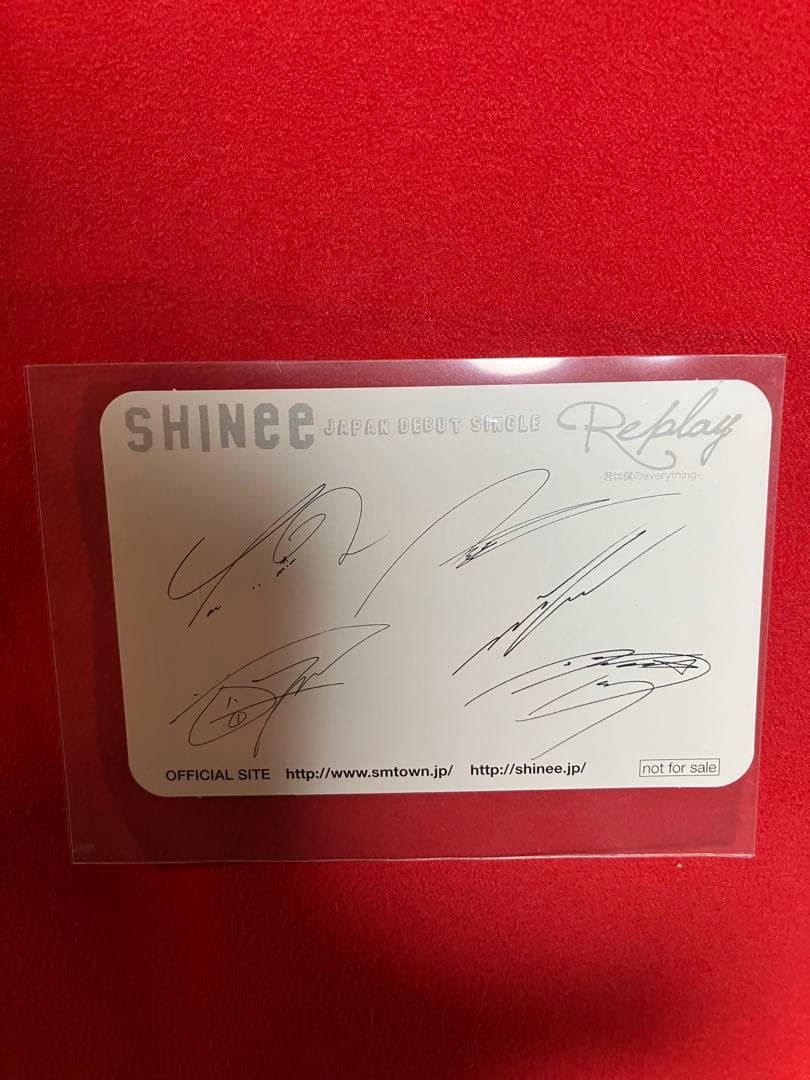 SHINee replay 公式トレカ