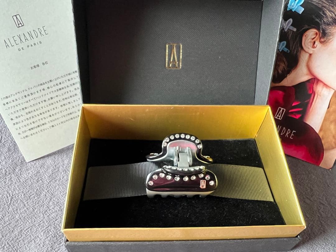 アレクサンドルドゥパリ 限定品　ブラックXシルバー　Sクリップ【保管袋付】