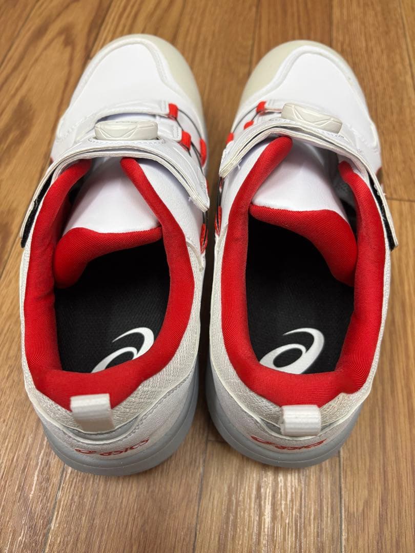 asics 安全靴 26.5㎝　新品未使用 BOAシステム ホワイト/レッド