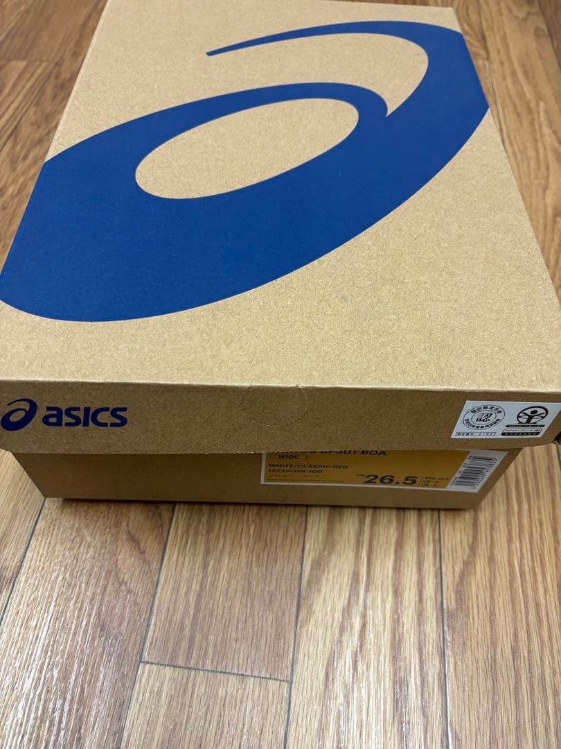 asics 安全靴 26.5㎝　新品未使用 BOAシステム ホワイト/レッド