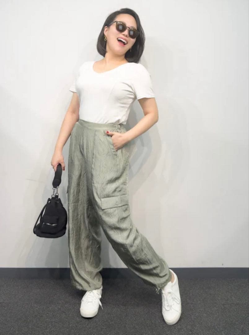 【試着のみ】ダブルポケットワッシャーカーゴパンツ