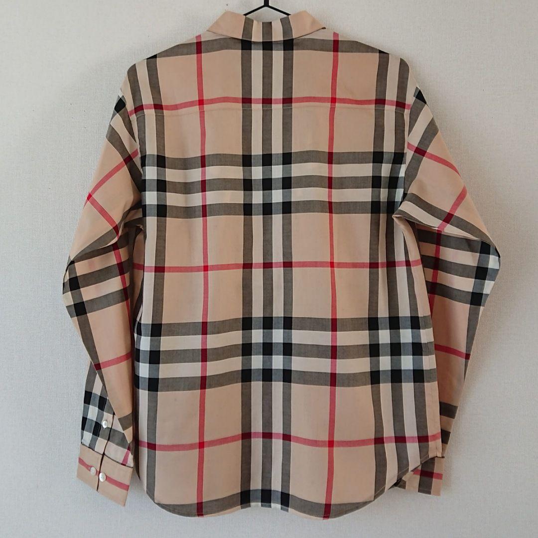 HikoW●バーバリー●160Aノバチェック薄手シャツ　三陽商会