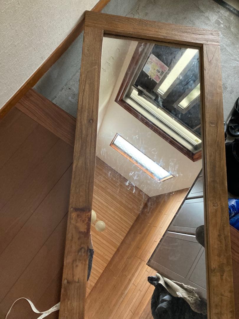 大川家具 GART 壁立て掛けミラー AL (アル) 高さ160