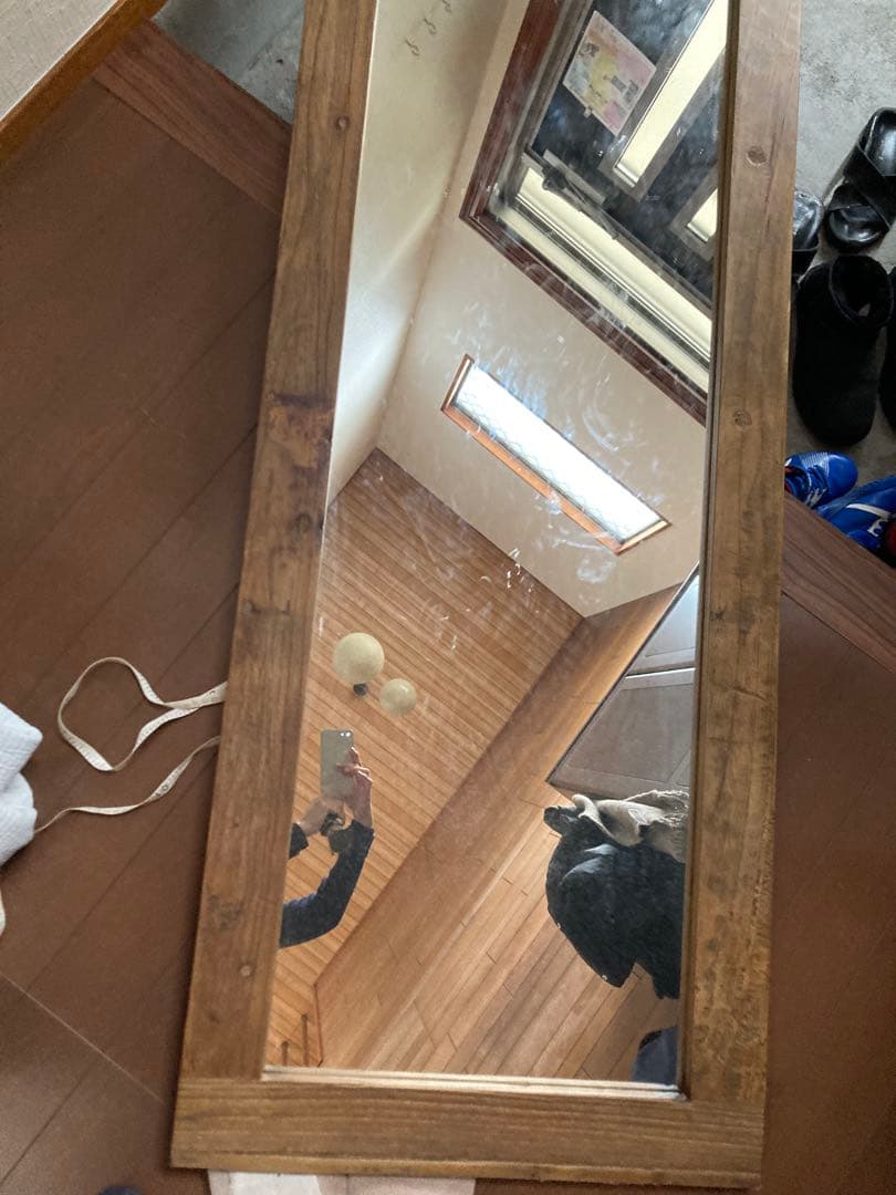 大川家具 GART 壁立て掛けミラー AL (アル) 高さ160