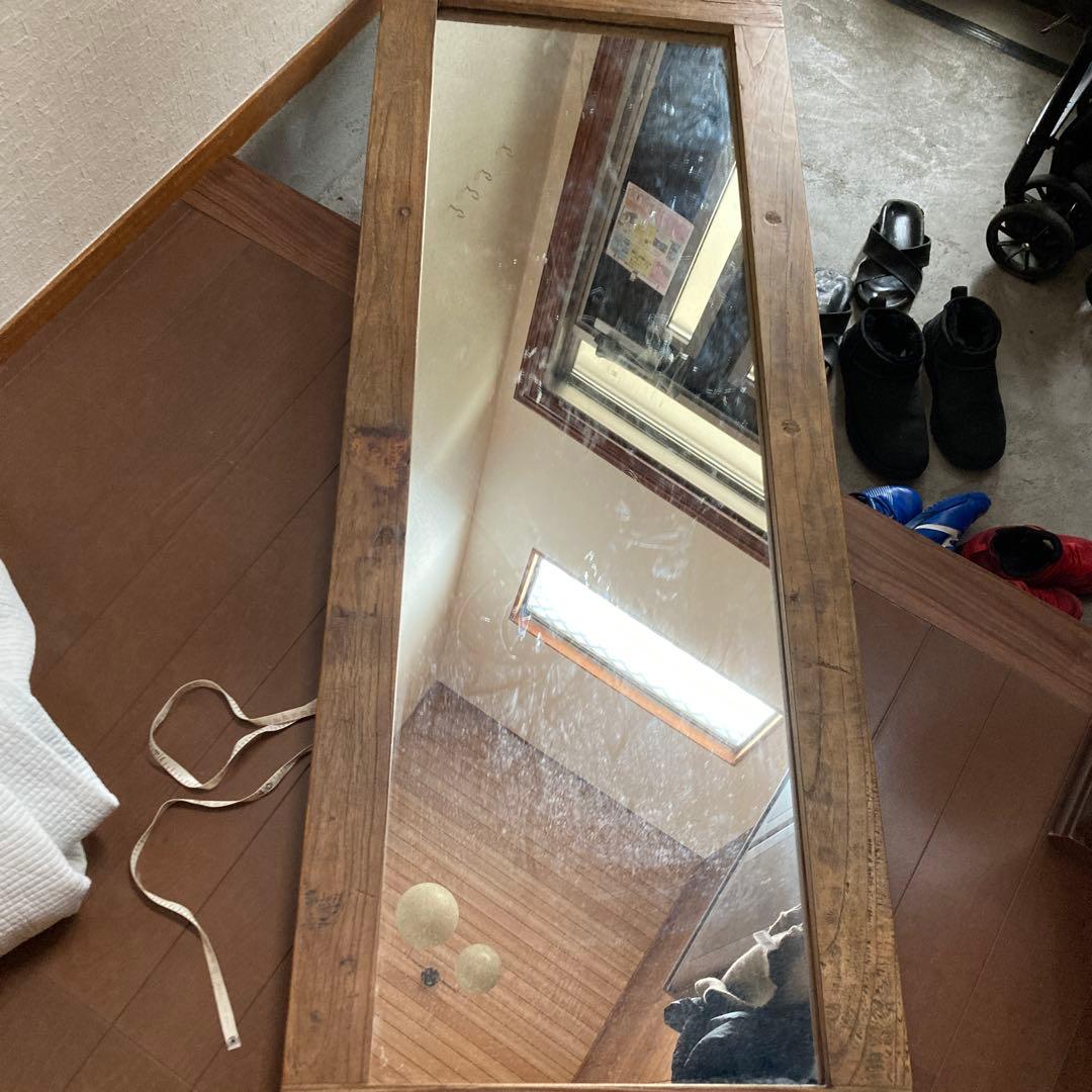 大川家具 GART 壁立て掛けミラー AL (アル) 高さ160