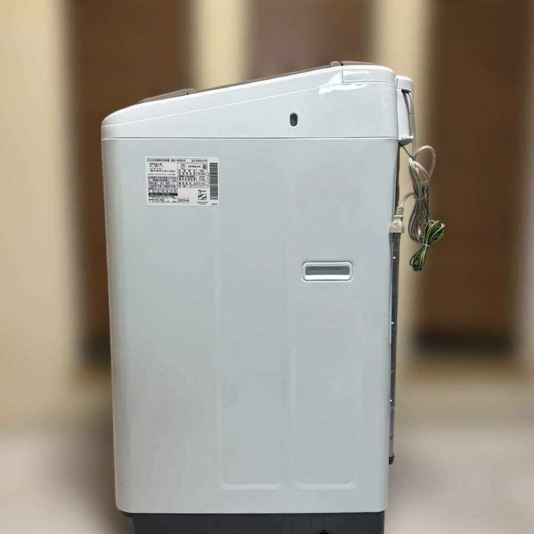 美品 HITACHI 2022年製 BEAT WASH 洗濯機 8kgシャンパン