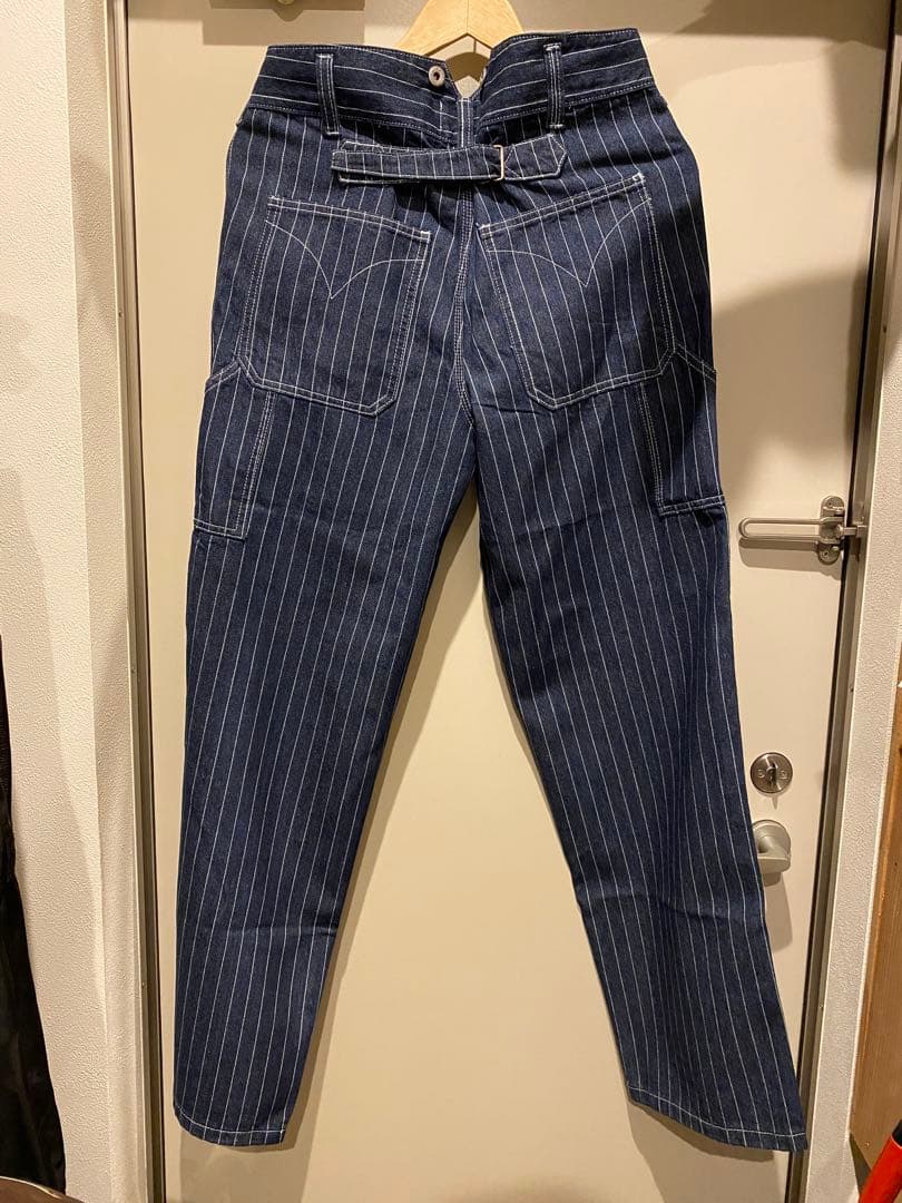 【新品同様】ヒッコリーパンツストライプデニム＆ストライプベスト セットアップ