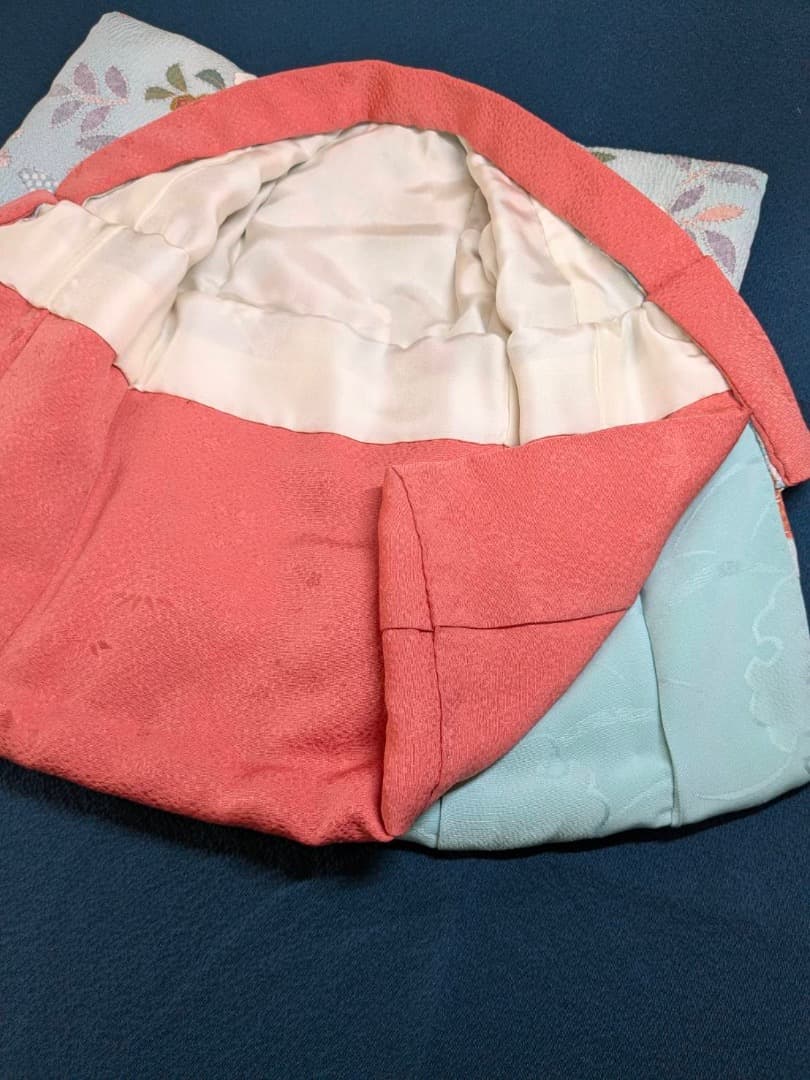 [静] 市松人形 10号サイズの着物と長襦袢のセット