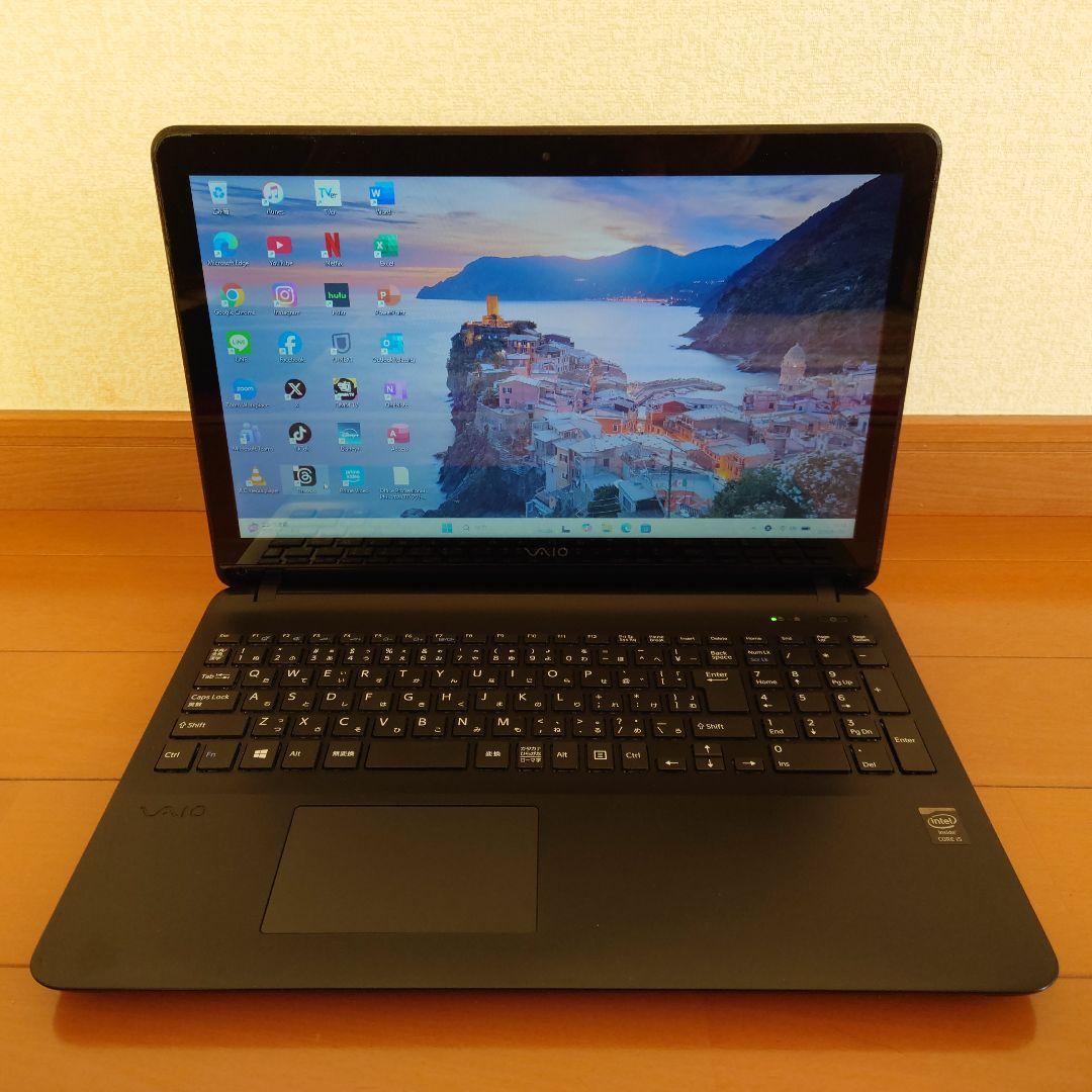 設定済✨️VAIO Fit 15E✨️タッチパネル/Win11/SSD/オフィス