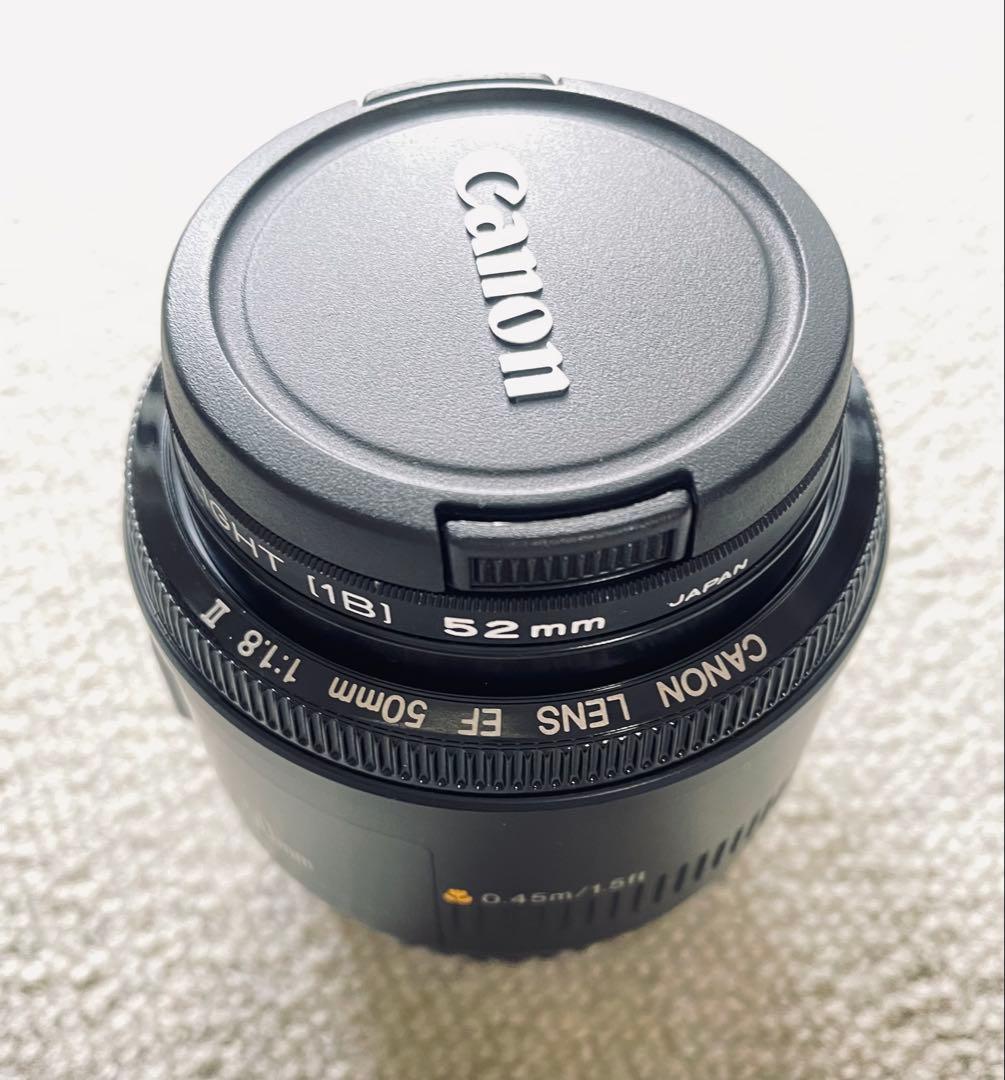 値下げ美品　キャノンCanon EF 50mm f/1.8 II レンズ　袋付き