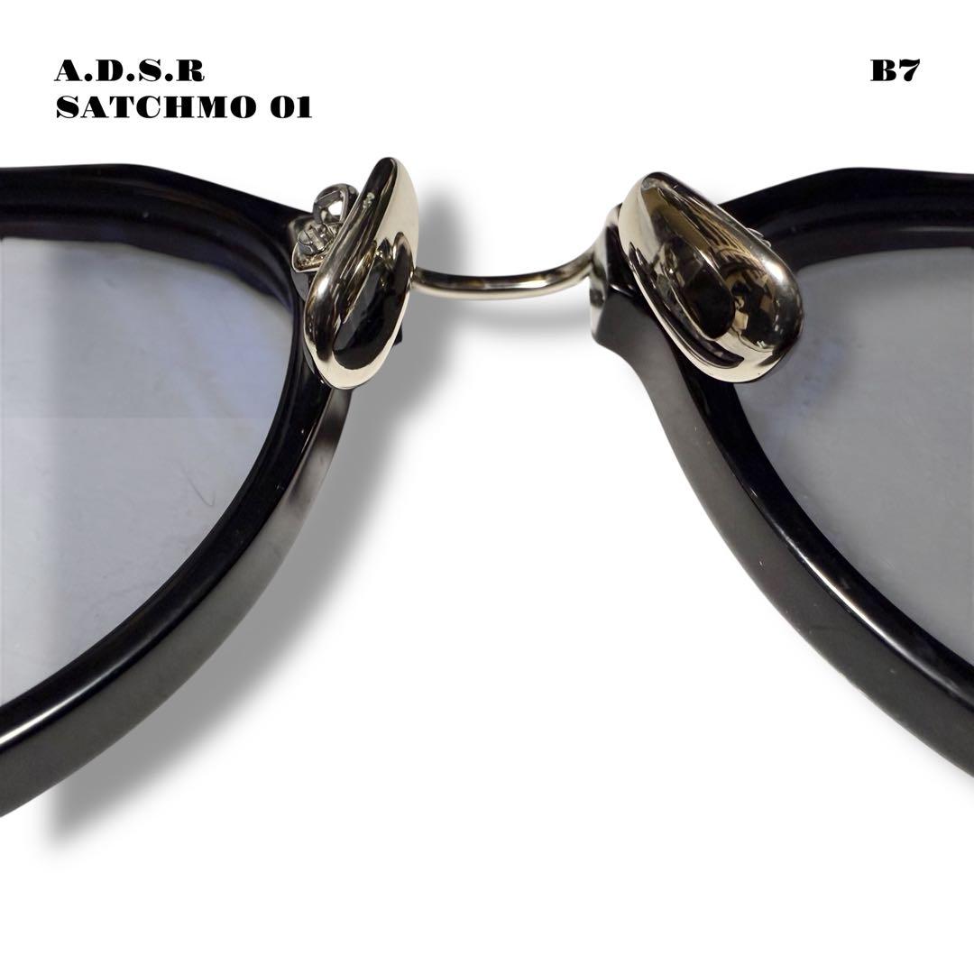 人気品！ A.D.S.R SATCHMO 01 サングラス ブラック シルバー