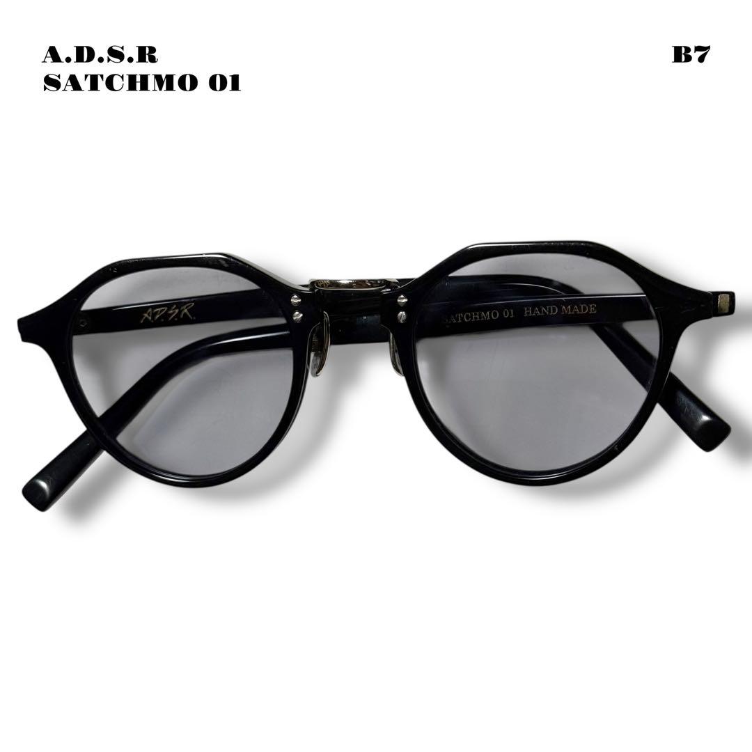 人気品！ A.D.S.R SATCHMO 01 サングラス ブラック シルバー