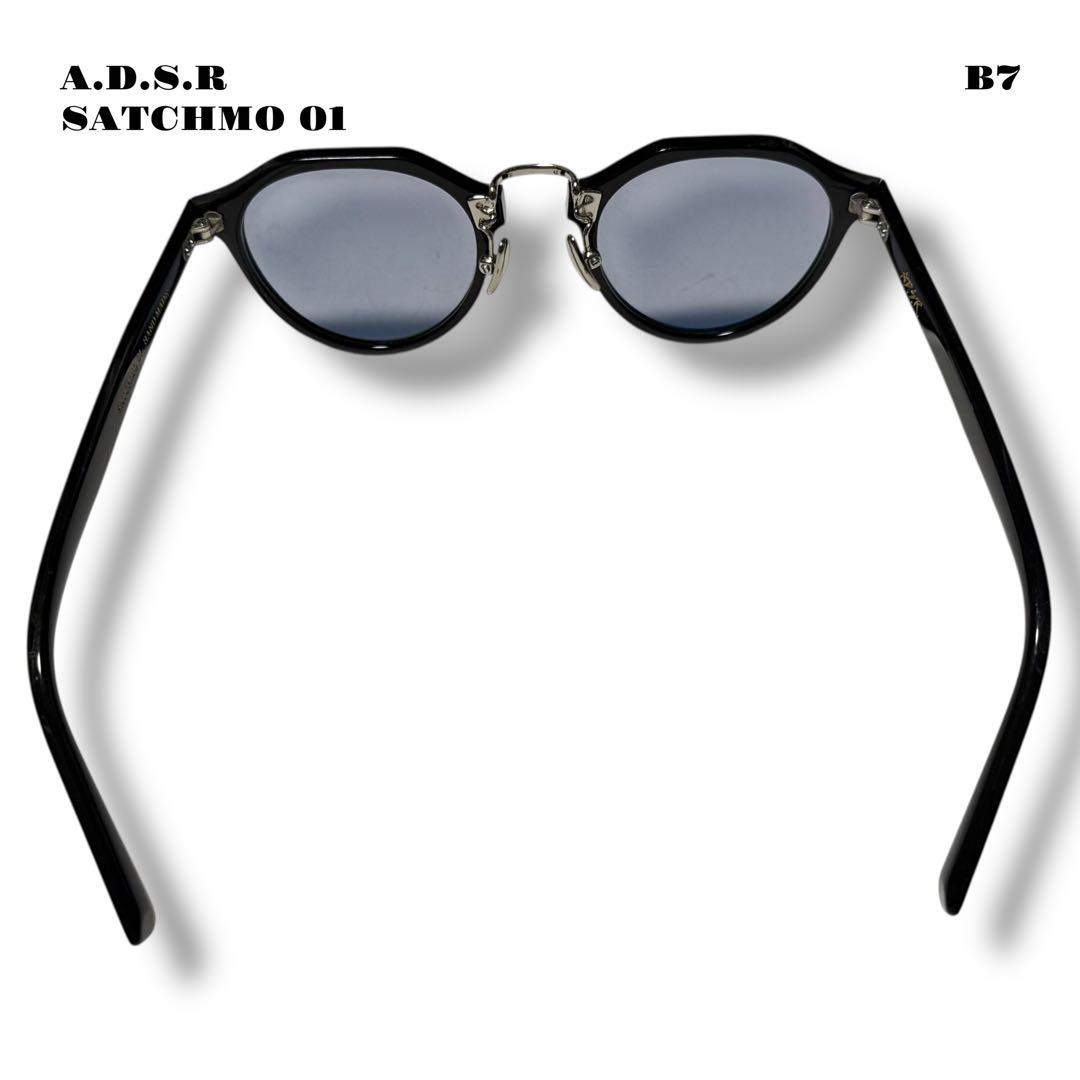人気品！ A.D.S.R SATCHMO 01 サングラス ブラック シルバー