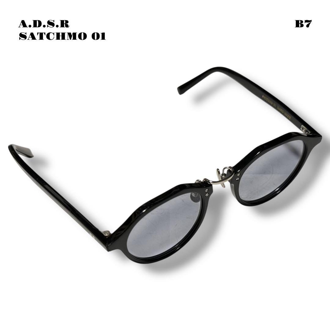 人気品！ A.D.S.R SATCHMO 01 サングラス ブラック シルバー