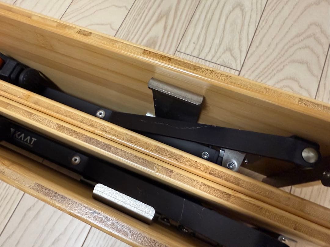 KingCamp 折りたたみテーブル 中型 バンブー 竹 高さ無段階調整