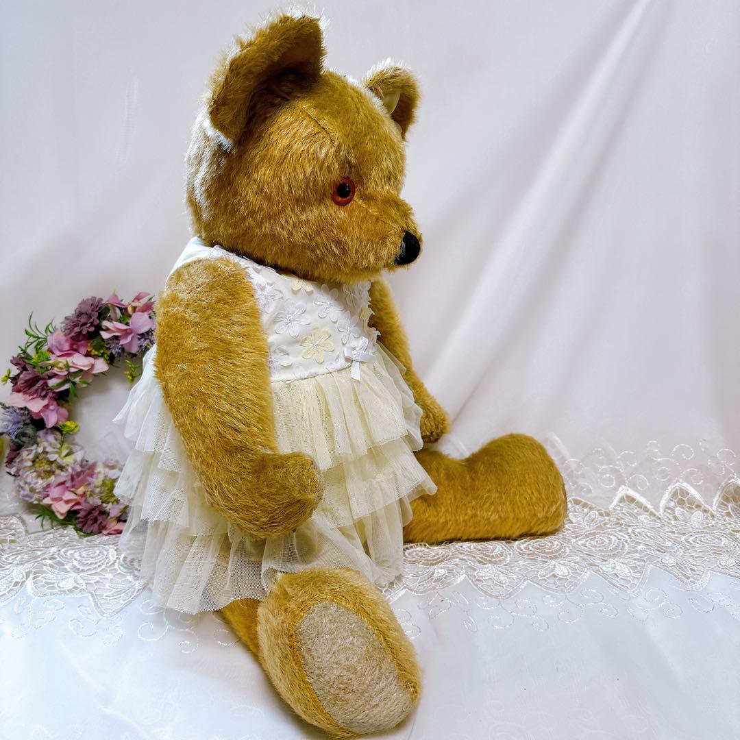 オレンジベア 様❤️大きなイギリスアンティークベア❤️64cm