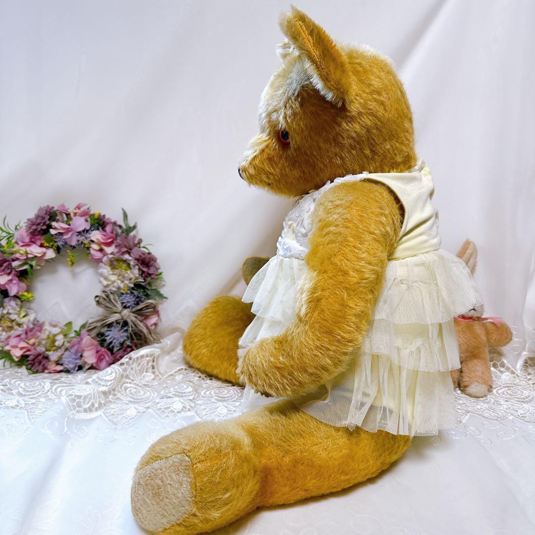 オレンジベア 様❤️大きなイギリスアンティークベア❤️64cm