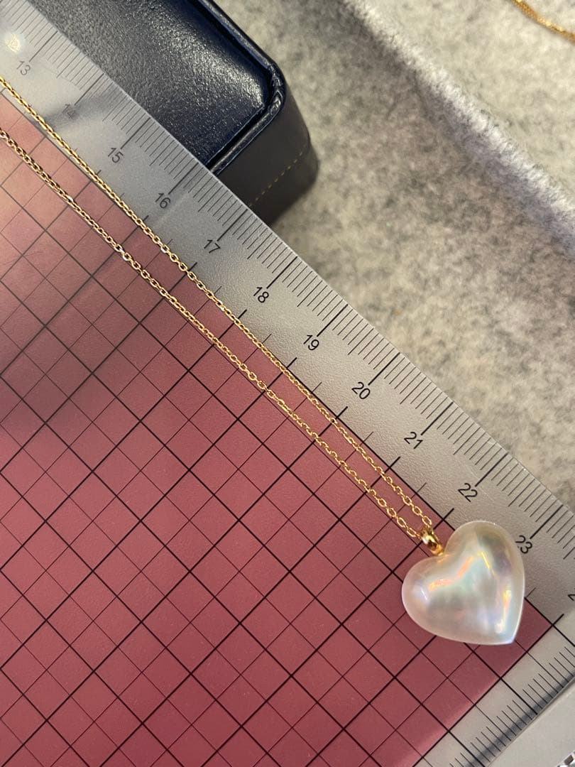 TASAKI タサキ　ハート型マベパール　ネックレス　K18