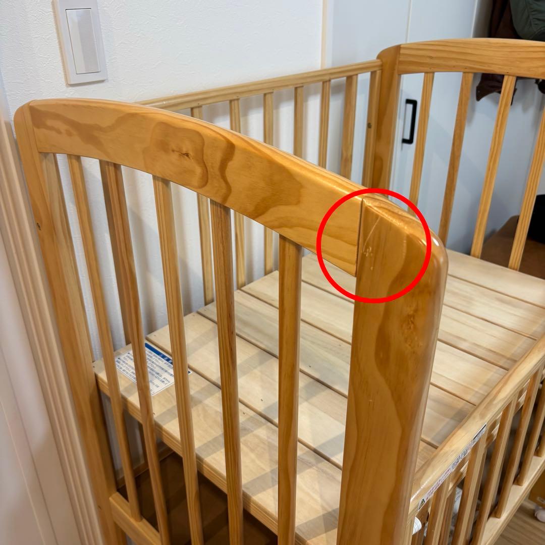 katoji ベビーベッド　ミニサイズ　ハイポジション