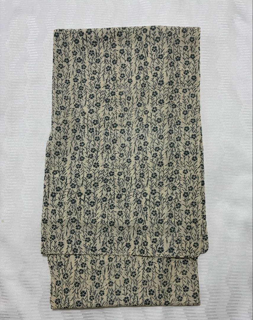 竺仙　絹紅梅　浴衣　撫子繋ぎ　難あり