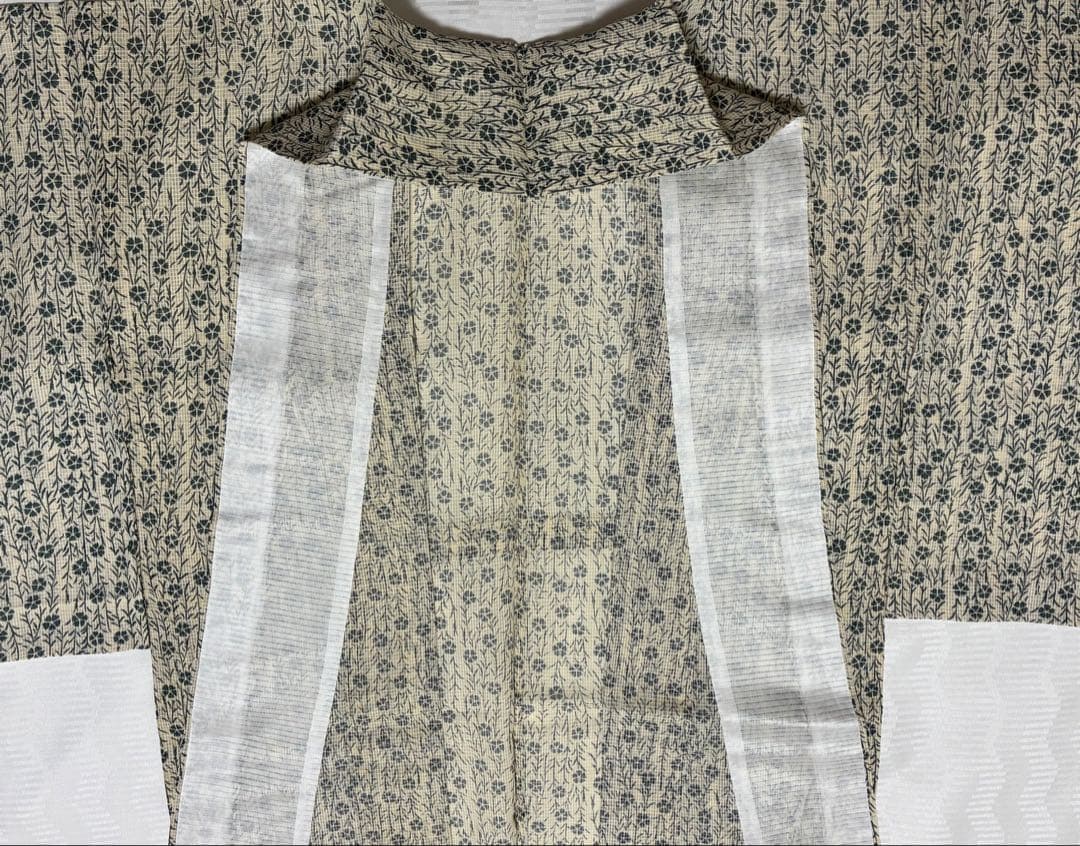 竺仙　絹紅梅　浴衣　撫子繋ぎ　難あり