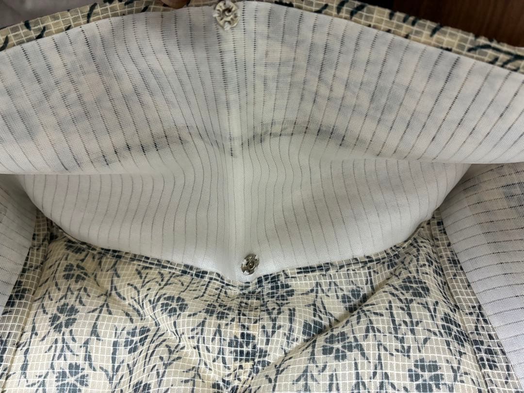 竺仙　絹紅梅　浴衣　撫子繋ぎ　難あり