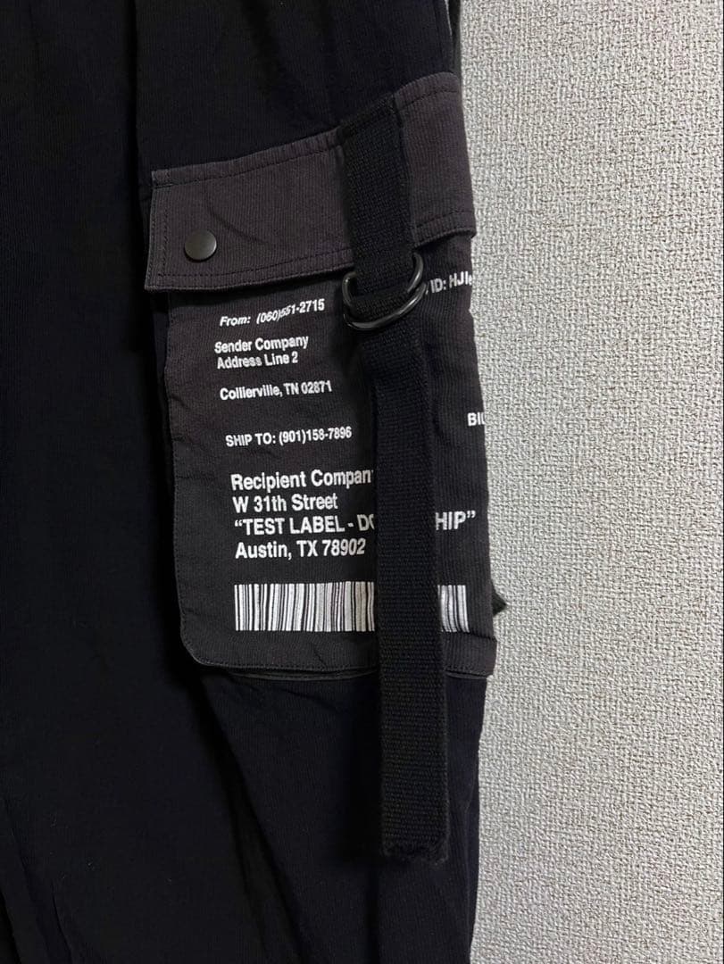 SHAREEF シャリーフ カーゴパンツ ブラック