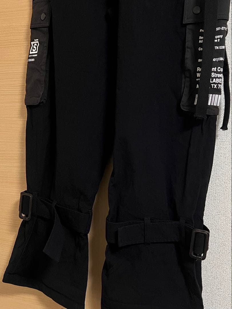 SHAREEF シャリーフ カーゴパンツ ブラック
