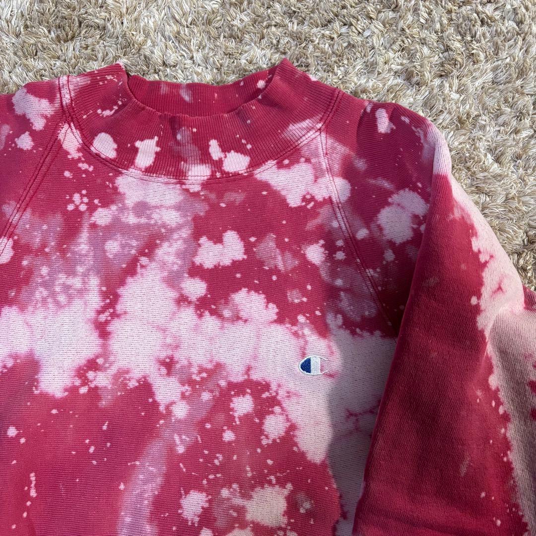 90s チャンピオン　リバースウィーブ　タイダイ　モックネック　L