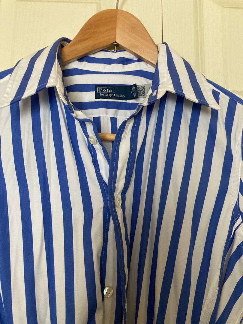 【極美品】Polo Ralph Lauren ストライプ ロングシャツワンピース