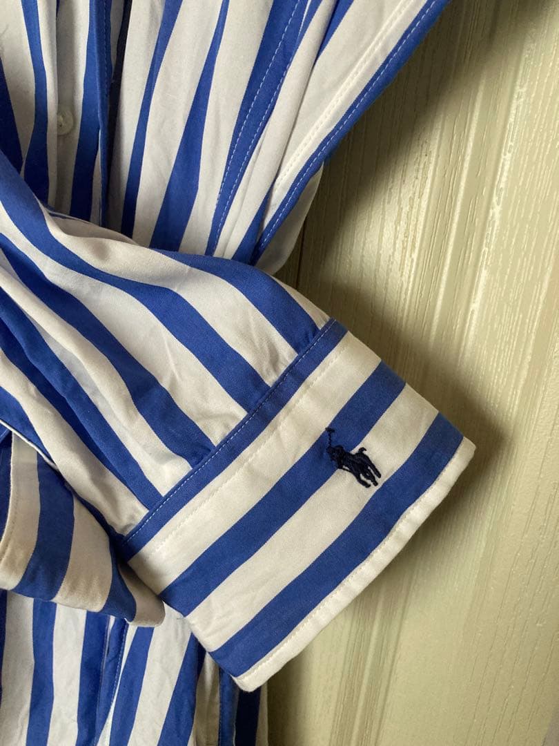 【極美品】Polo Ralph Lauren ストライプ ロングシャツワンピース