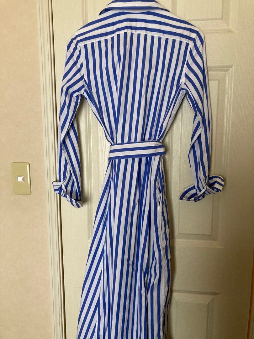 【極美品】Polo Ralph Lauren ストライプ ロングシャツワンピース