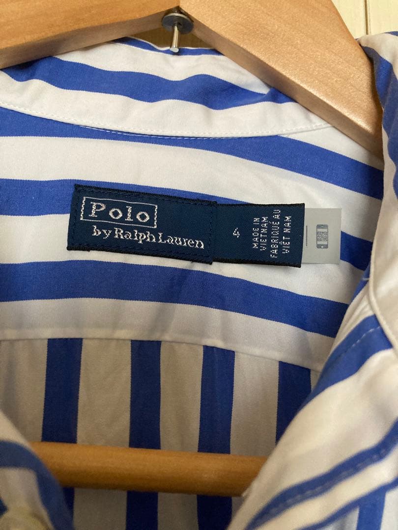 【極美品】Polo Ralph Lauren ストライプ ロングシャツワンピース
