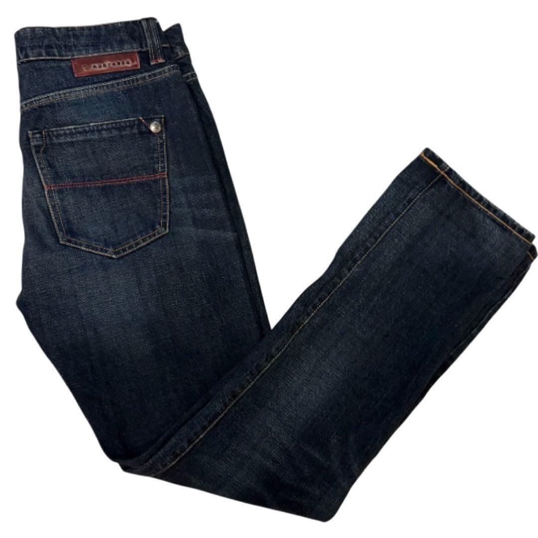 Tramarossa トラマロッサ デニム32濃紺 ボタンフライ イタリア赤ミミ