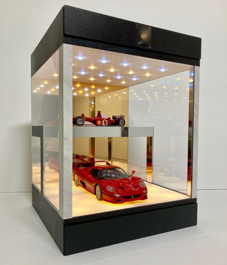 一球オーダー品・2層式・ディスプレーBOX・スタイリッシュジオラマ