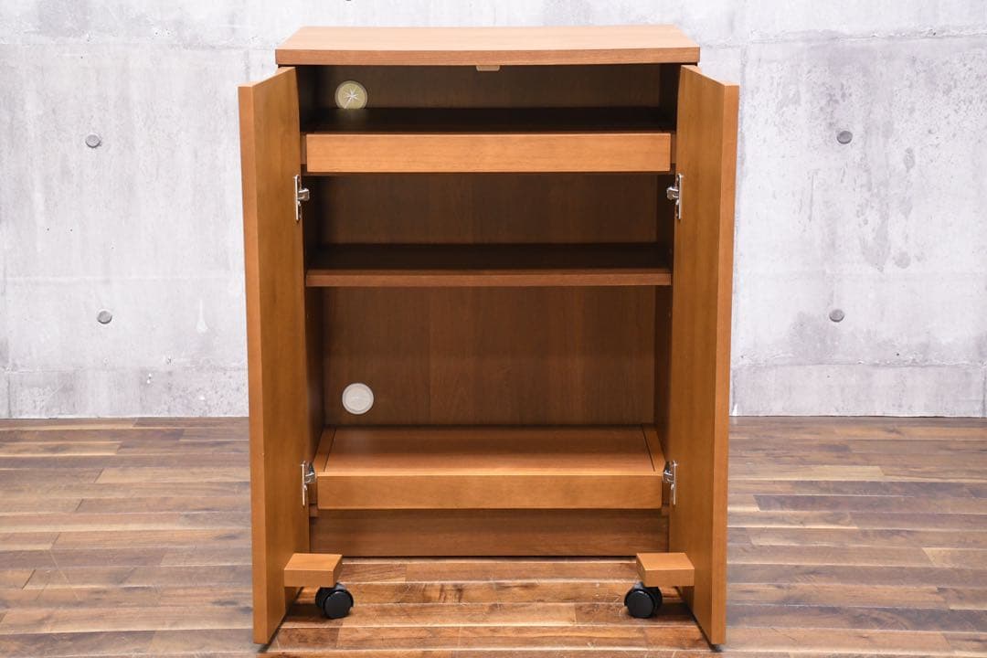 ECK64 堀田木工所 アルダー材 パソコンデスク プリンターラック PCデスク