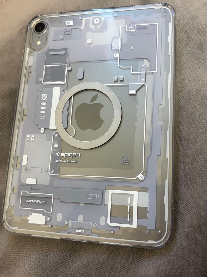 iPad mini (第7世代) Spigenケース+充電ケーブル付き