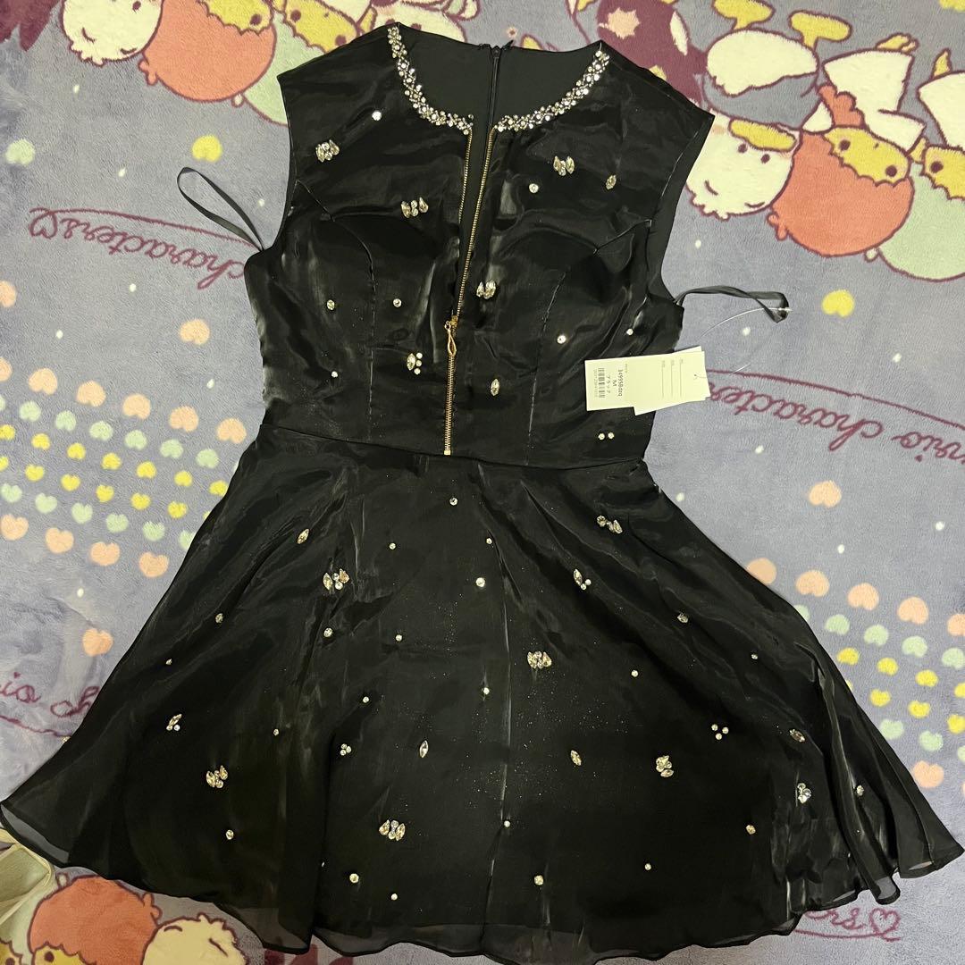元値11880円☆フロントジップシフォンミニドレス即日発送