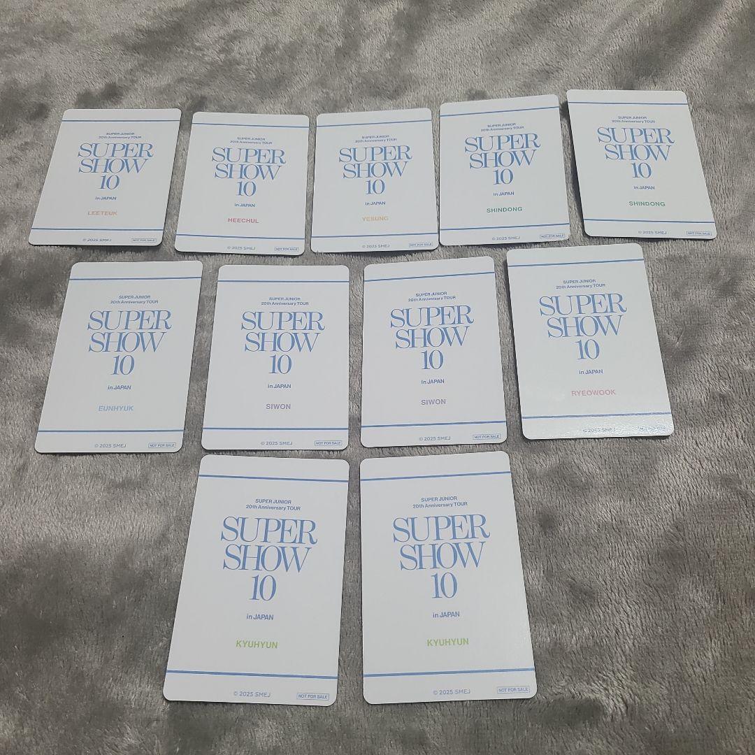 SUPER JUNIOR SUPER SHOW 10 トレカ セット