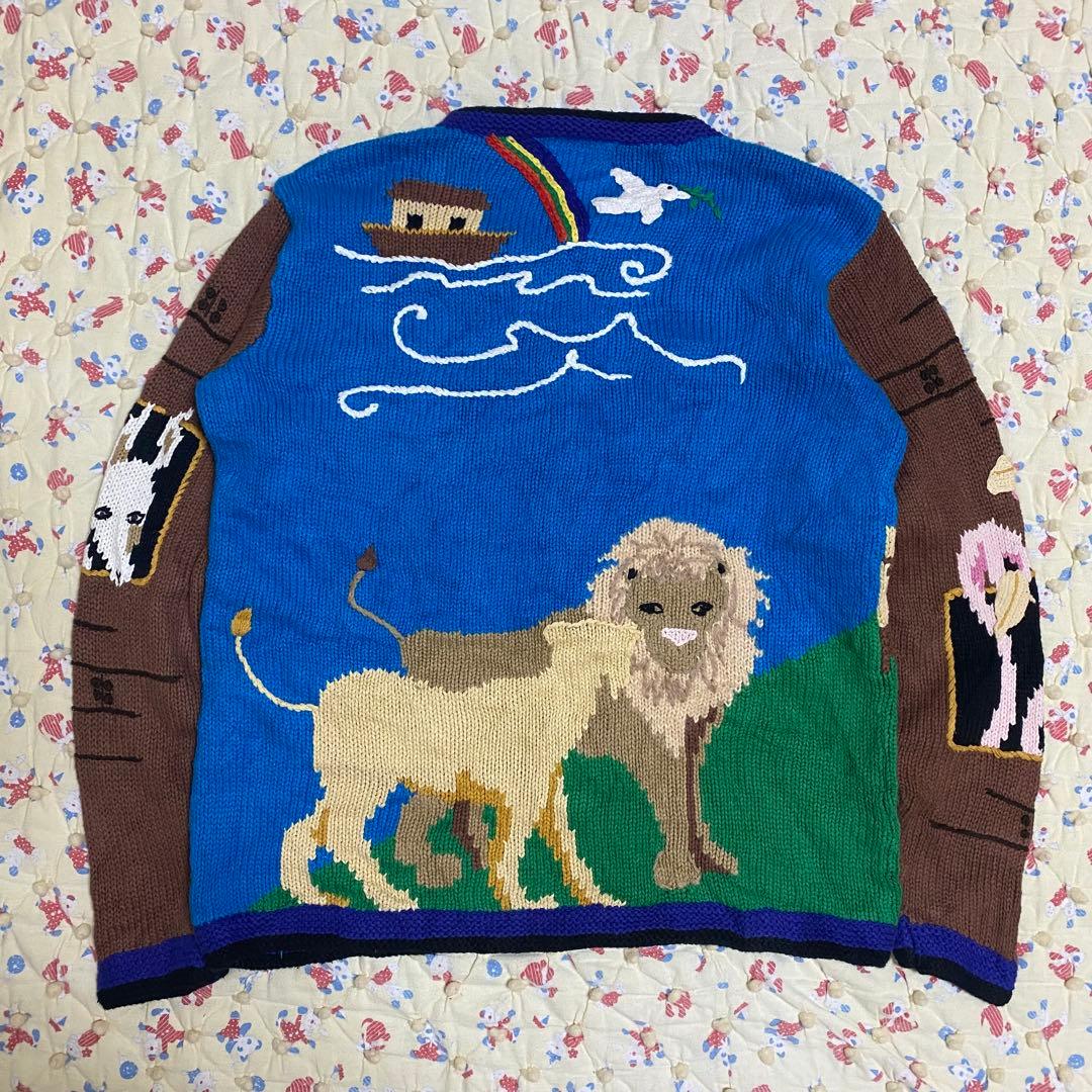Storybook Knits アニマル 動物 ニットガーディガン 古着 レトロ