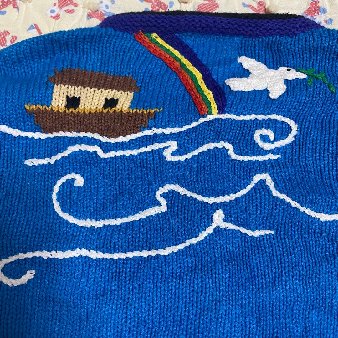 Storybook Knits アニマル 動物 ニットガーディガン 古着 レトロ