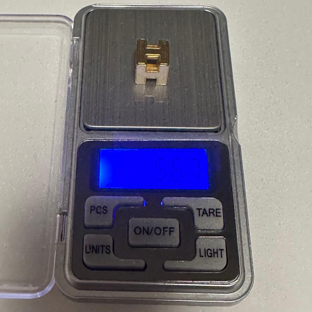 エルメス　HERMES　ペントップ　Hキューブペンダント　カージュドアッシュ